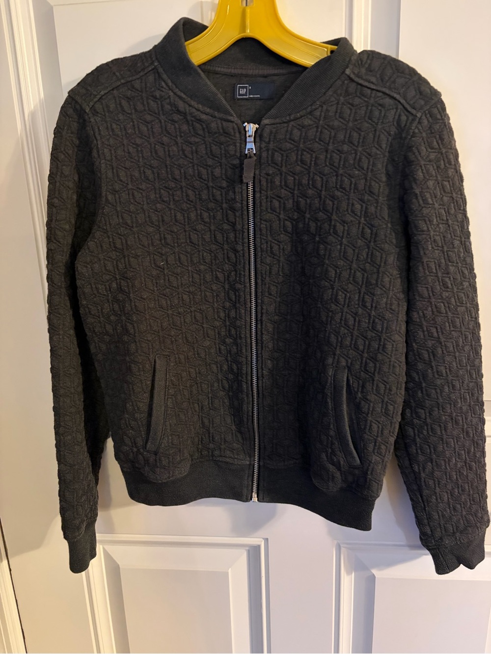 Gap woman’s   Quilted Bomber Jacket - grey